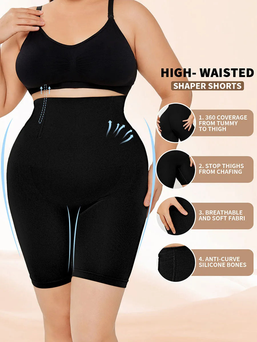High Waisted Body Shaper Shorts Butt Lifting - Bellarte Enchanté High Waisted Body Shaper Shorts Butt Lifting